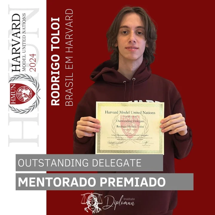 Mentorado premiado do Instituto Diplomun